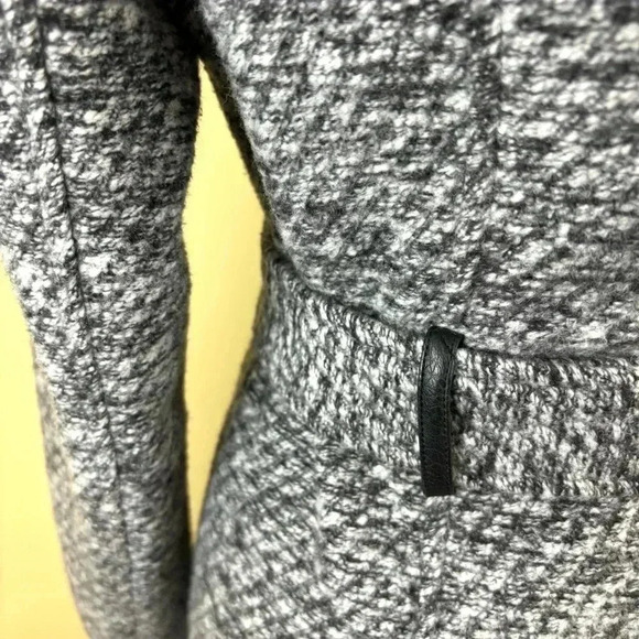 Sebby Heathered Gray Button Down Tie Waist Wool Blend Pea Coat Size L - Picture 12 of 16